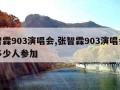 张智霖903演唱会,张智霖903演唱会去了多少人参加